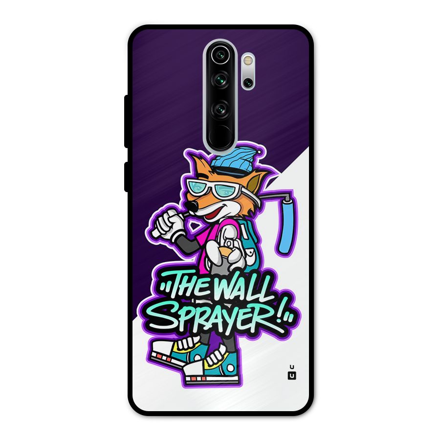 The Wall Sprayer Metal Back Case for Redmi Note 8 Pro