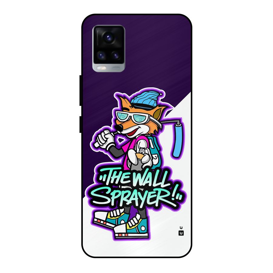 The Wall Sprayer Metal Back Case for Vivo V20 2021