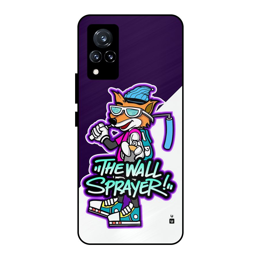 The Wall Sprayer Metal Back Case for Vivo V21 5G