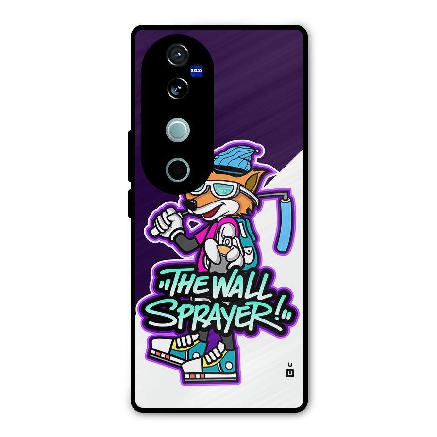 The Wall Sprayer Metal Back Case for Vivo V40 Pro