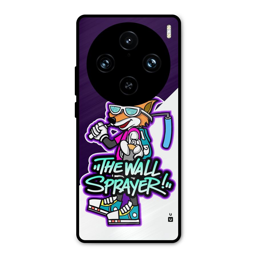 The Wall Sprayer Metal Back Case for Vivo X100 Pro