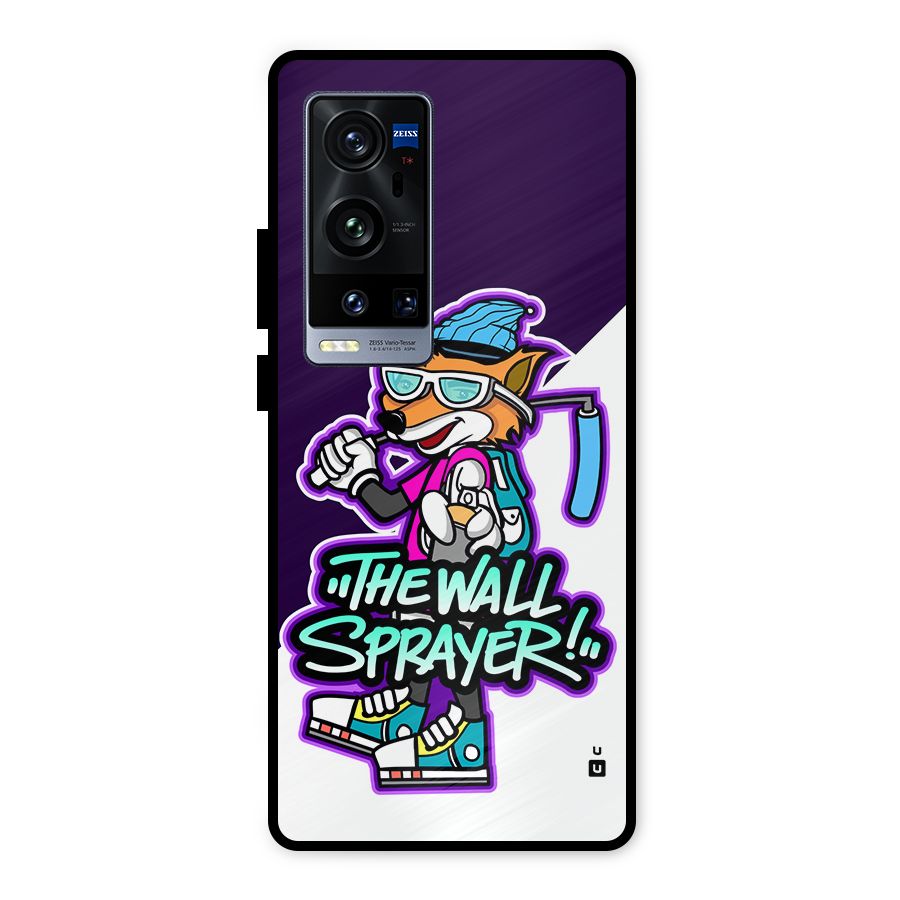 The Wall Sprayer Metal Back Case for Vivo X60 Pro Plus