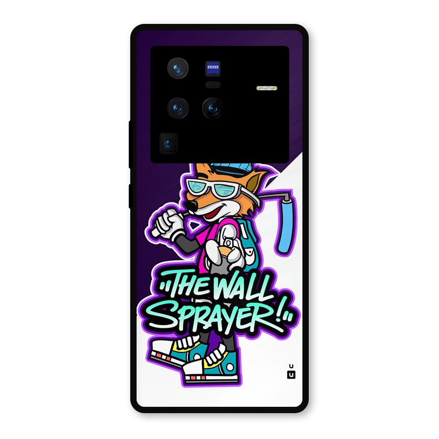 The Wall Sprayer Metal Back Case for Vivo X80 Pro