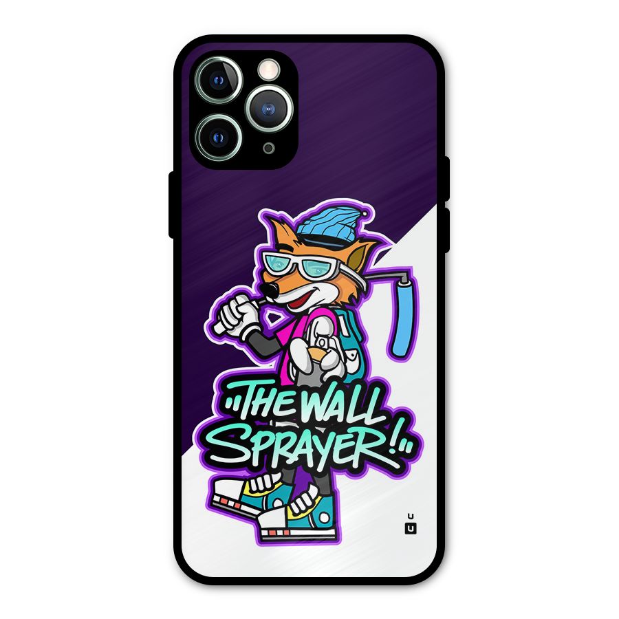 The Wall Sprayer Metal Back Case for iPhone 11 Pro Max