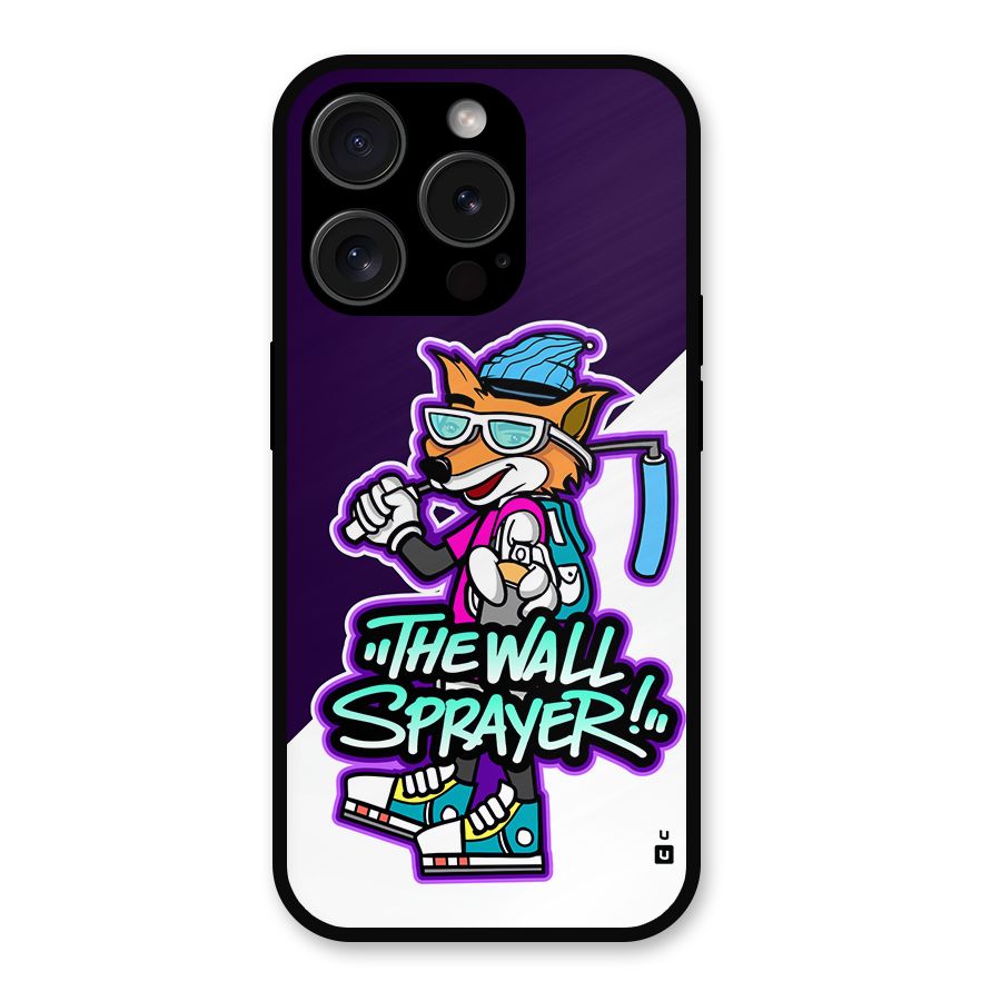 The Wall Sprayer Metal Back Case for iPhone 15 Pro