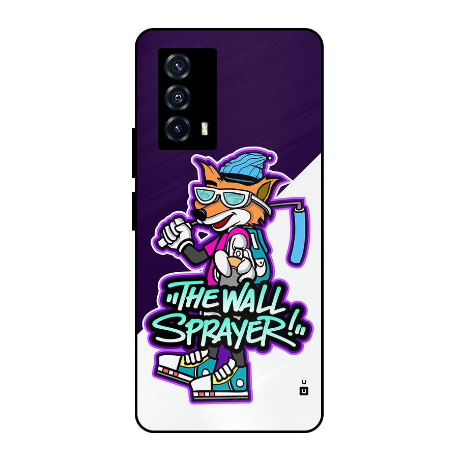 The Wall Sprayer Metal Back Case for iQOO Z5