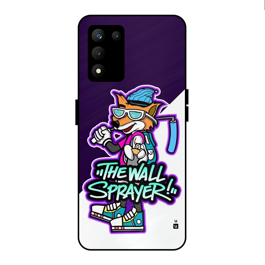 The Wall Sprayer Metal Back Case for realme 9 5G SE