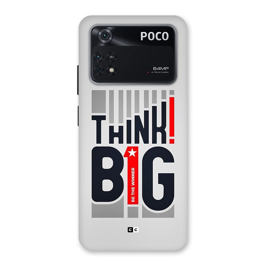 Think Big Back Case for Poco M4 Pro 4G