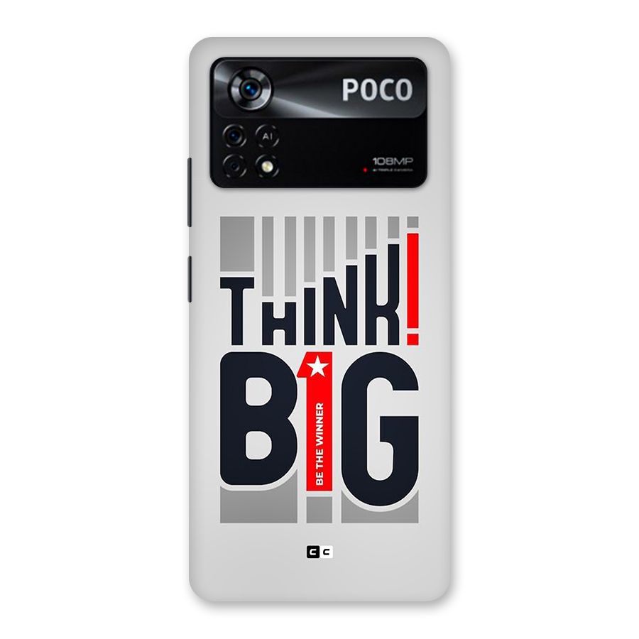 Think Big Back Case for Poco X4 Pro 5G