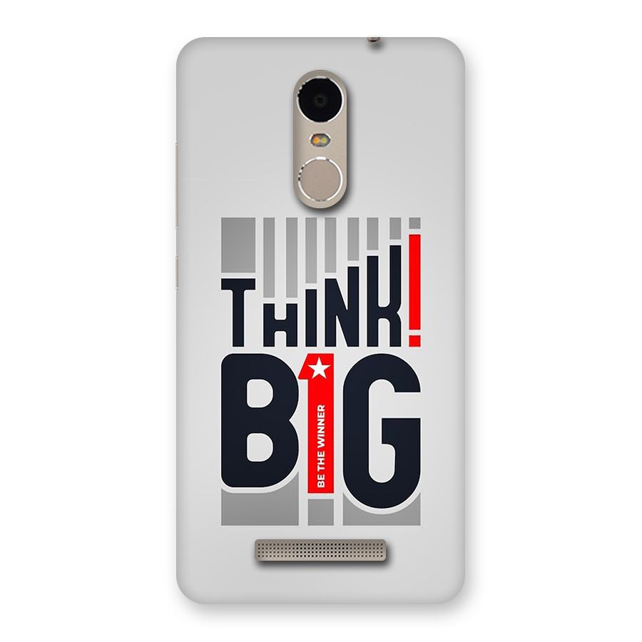 Think Big Back Case for Redmi Note 3