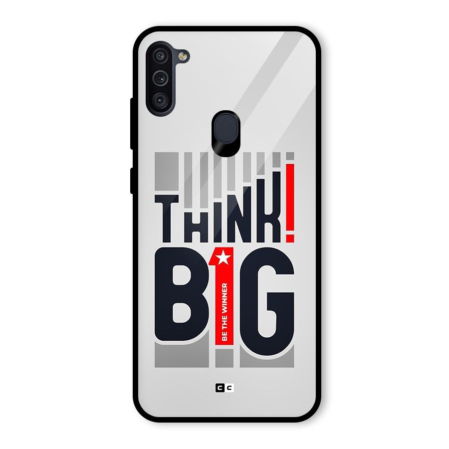 Think Big Glass Back Case for Galaxy M11