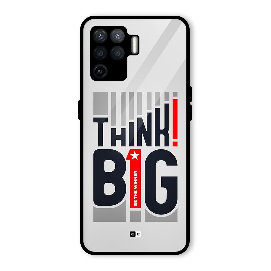 Think Big Glass Back Case for Oppo F19 Pro