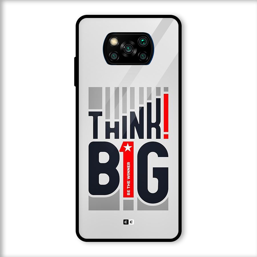 Think Big Glass Back Case for Poco X3