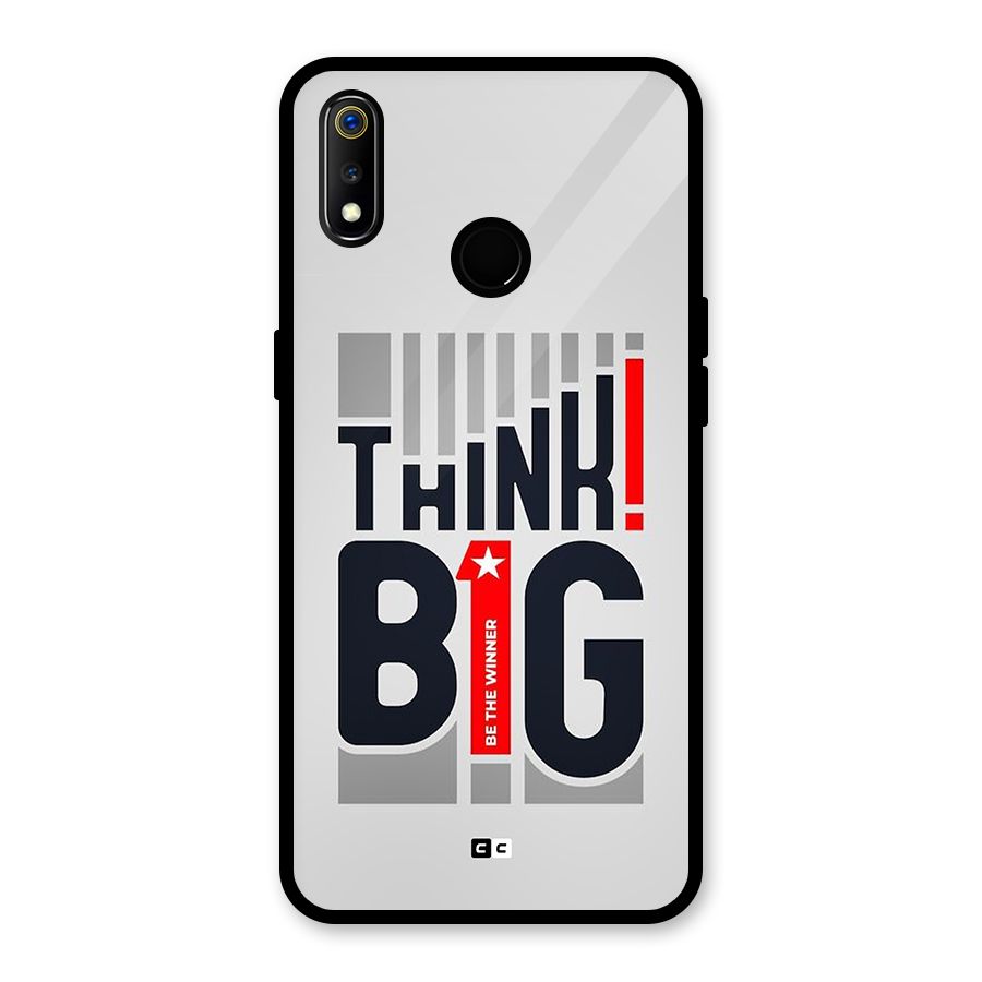 Think Big Glass Back Case for Realme 3i