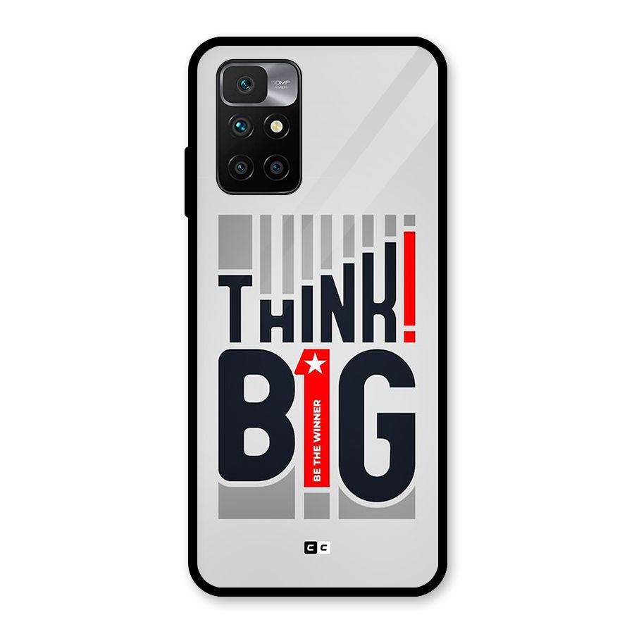Think Big Glass Back Case for Redmi 10 Prime