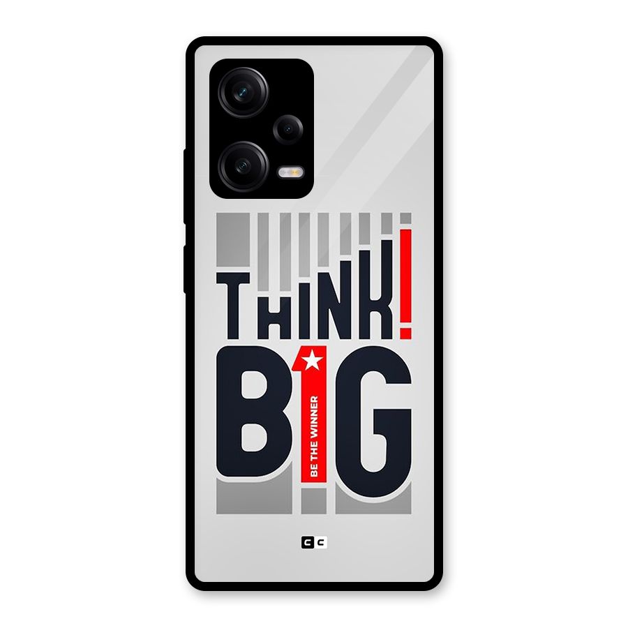 Think Big Glass Back Case for Redmi Note 12 Pro