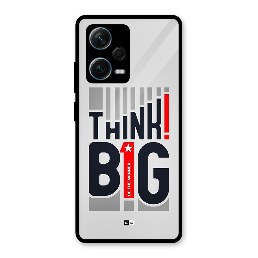 Think Big Glass Back Case for Redmi Note 12 Pro Plus 5G