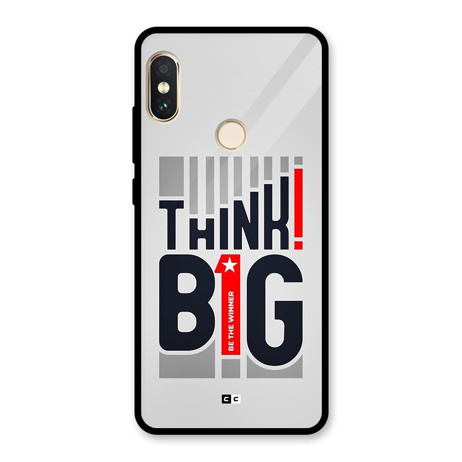 Think Big Glass Back Case for Redmi Note 5 Pro