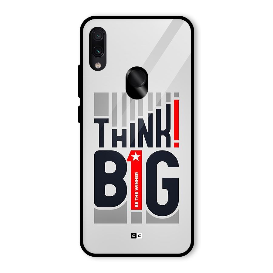 Think Big Glass Back Case for Redmi Note 7 Pro