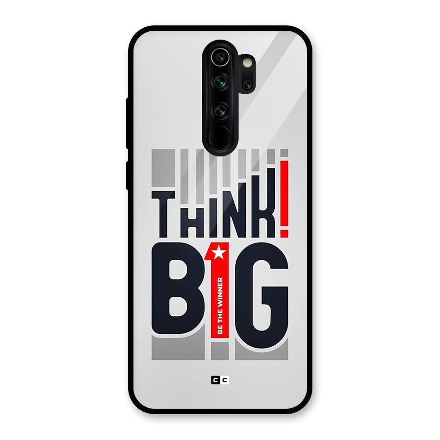 Think Big Glass Back Case for Redmi Note 8 Pro