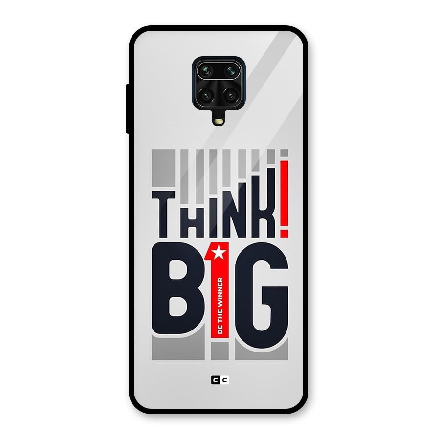 Think Big Glass Back Case for Redmi Note 9 Pro