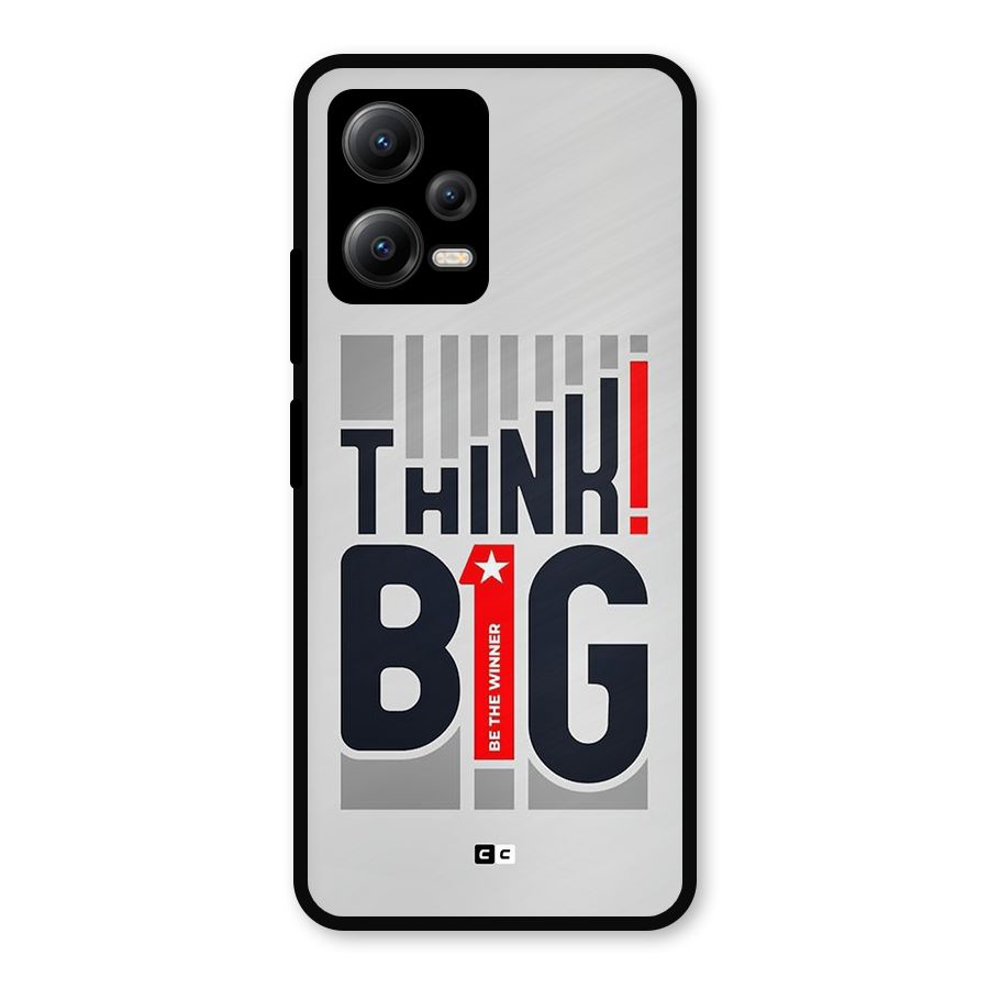 Think Big Metal Back Case for Redmi Note 12 5G