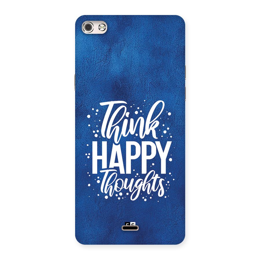 Think Happy Thoughts Back Case for Canvas Silver 5