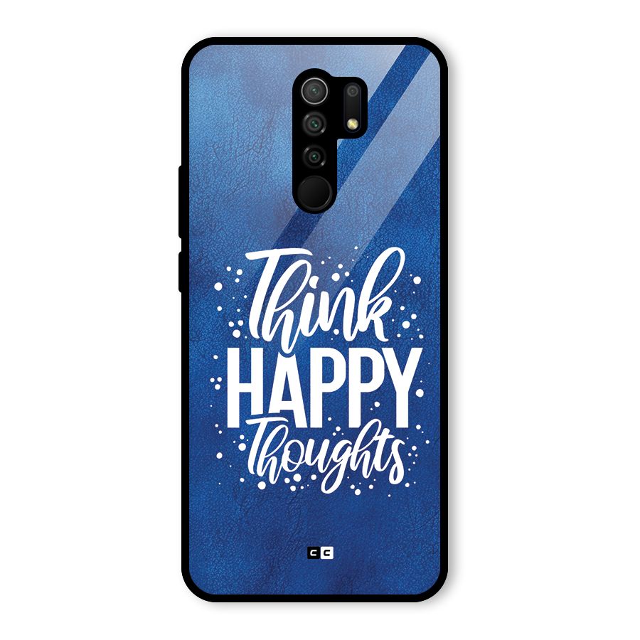 Think Happy Thoughts Glass Back Case for Poco M2