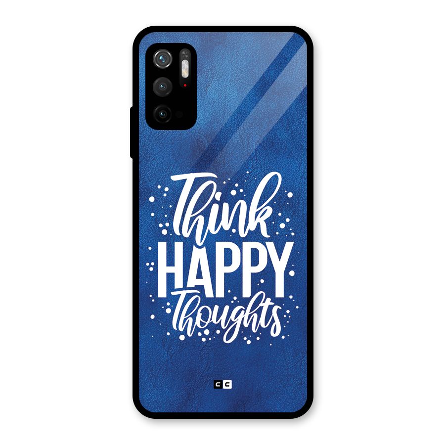 Think Happy Thoughts Glass Back Case for Poco M3 Pro 5G