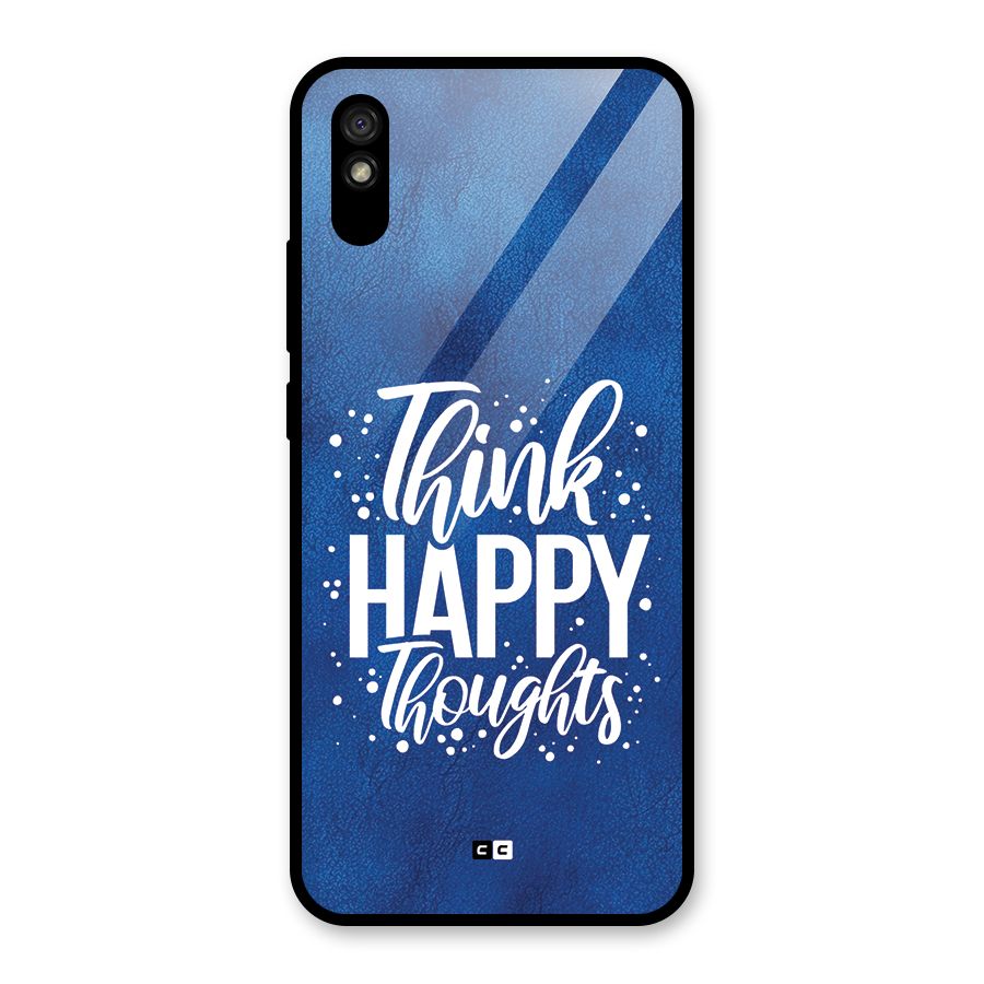 Think Happy Thoughts Glass Back Case for Redmi 9i