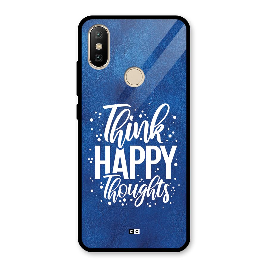 Think Happy Thoughts Glass Back Case for Redmi A2