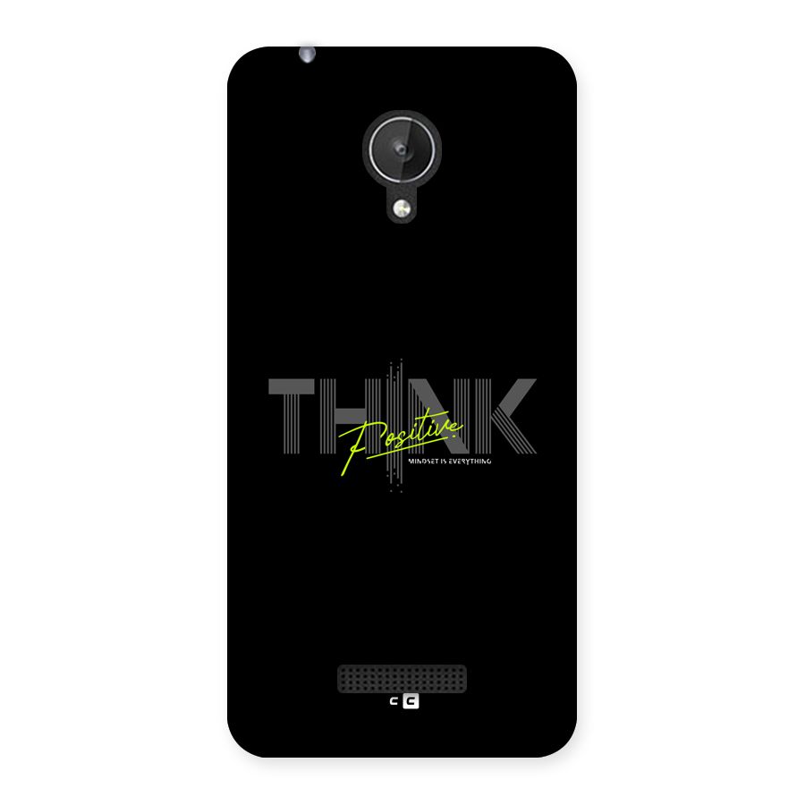 Think Positive Only Back Case for Canvas Spark Q380