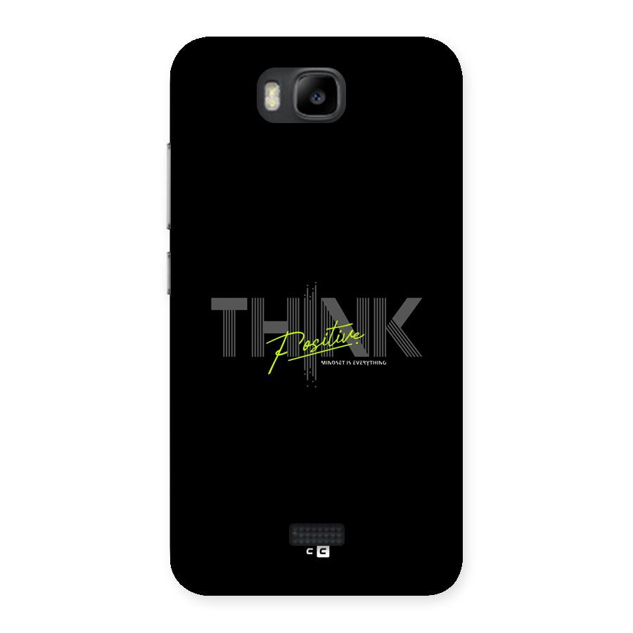 Think Positive Only Back Case for Honor Bee