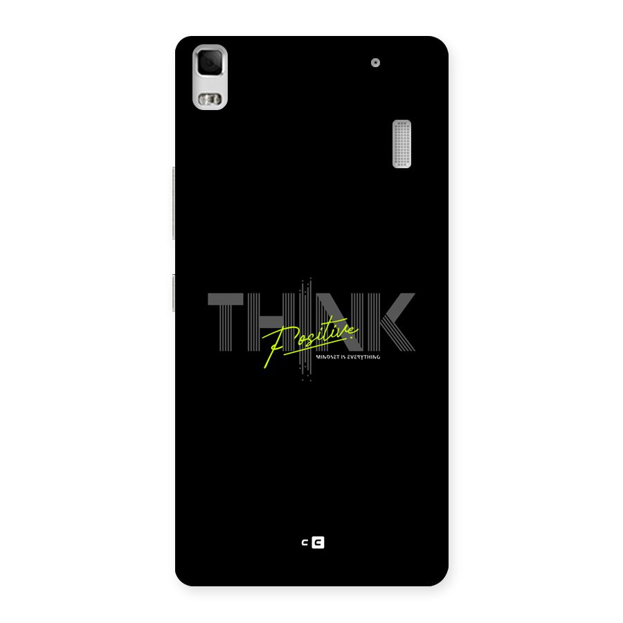 Think Positive Only Back Case for Lenovo K3 Note
