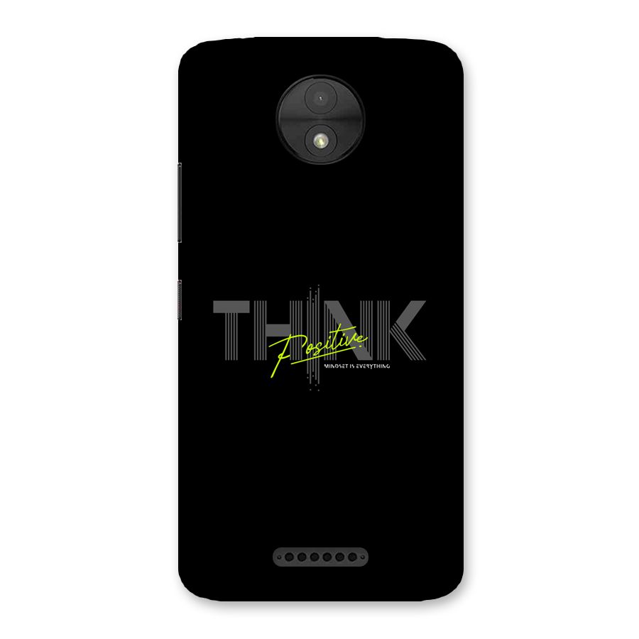 Think Positive Only Back Case for Moto C