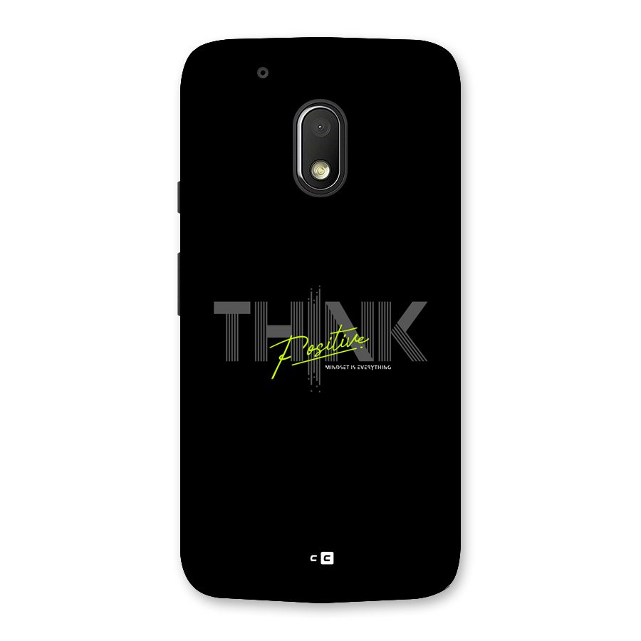 Think Positive Only Back Case for Moto G4 Play