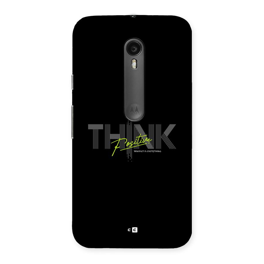 Think Positive Only Back Case for Moto G Turbo