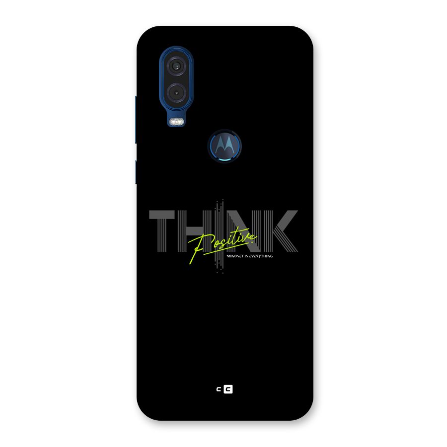 Think Positive Only Back Case for Motorola One Vision