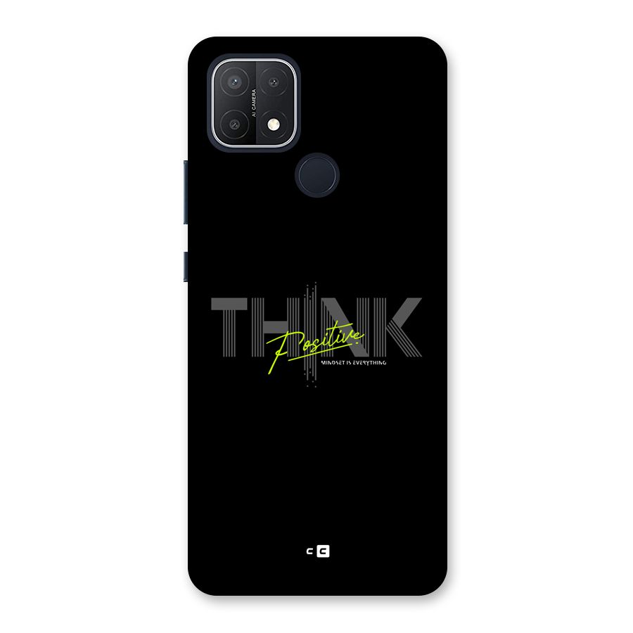 Think Positive Only Back Case for Oppo A15