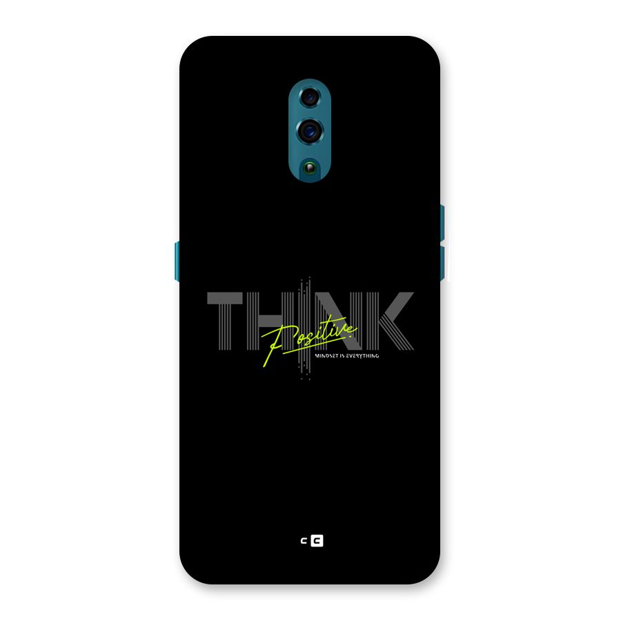 Think Positive Only Back Case for Oppo Reno