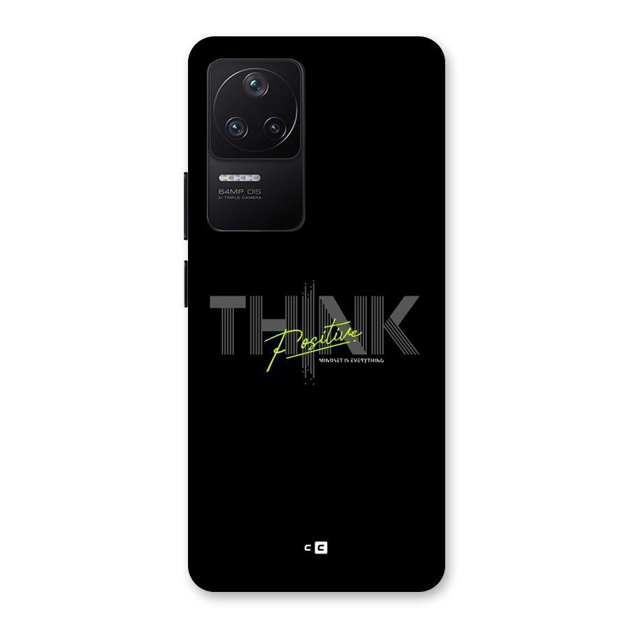 Think Positive Only Back Case for Poco F4 5G