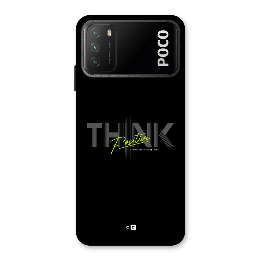 Think Positive Only Back Case for Poco M3