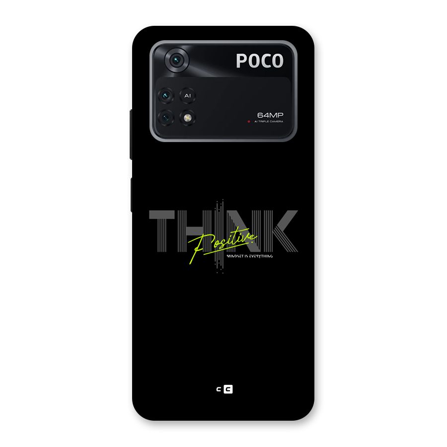 Think Positive Only Back Case for Poco M4 Pro 4G