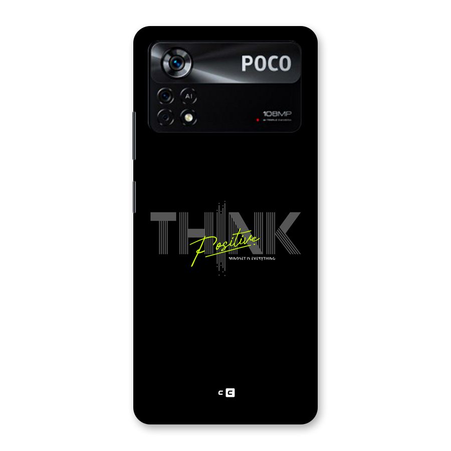 Think Positive Only Back Case for Poco X4 Pro 5G