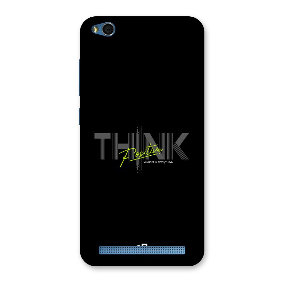 Think Positive Only Back Case for Redmi 5A