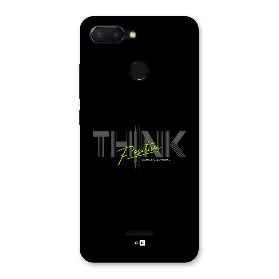 Think Positive Only Back Case for Redmi 6