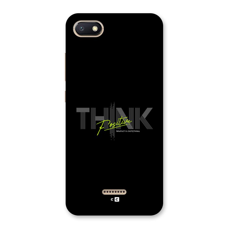 Think Positive Only Back Case for Redmi 6A