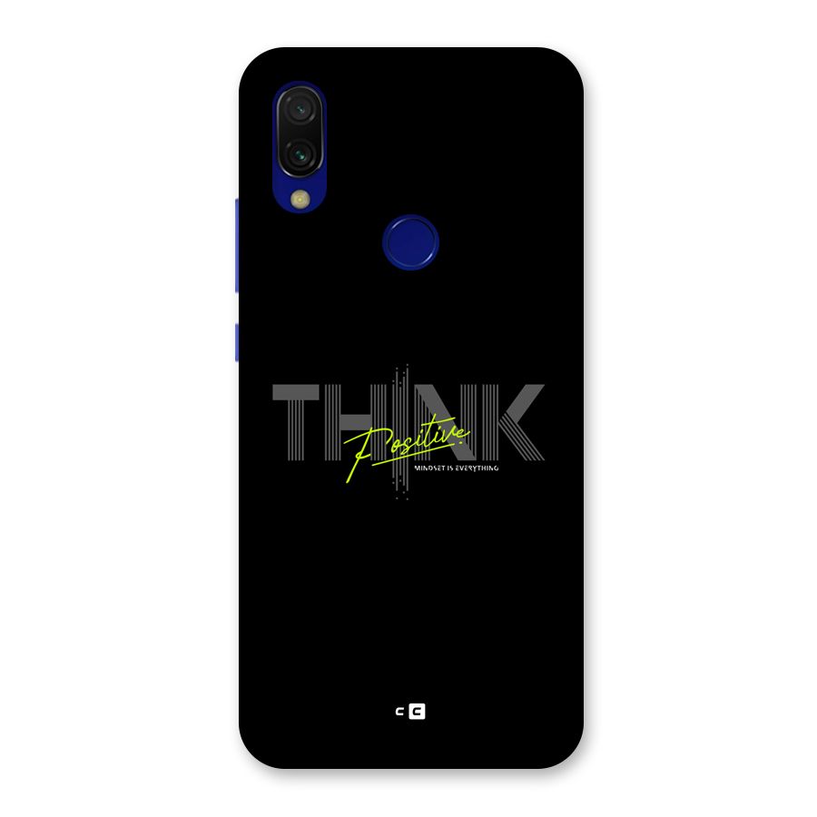 Think Positive Only Back Case for Redmi 7