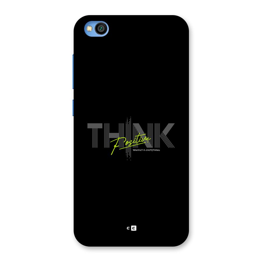 Think Positive Only Back Case for Redmi Go