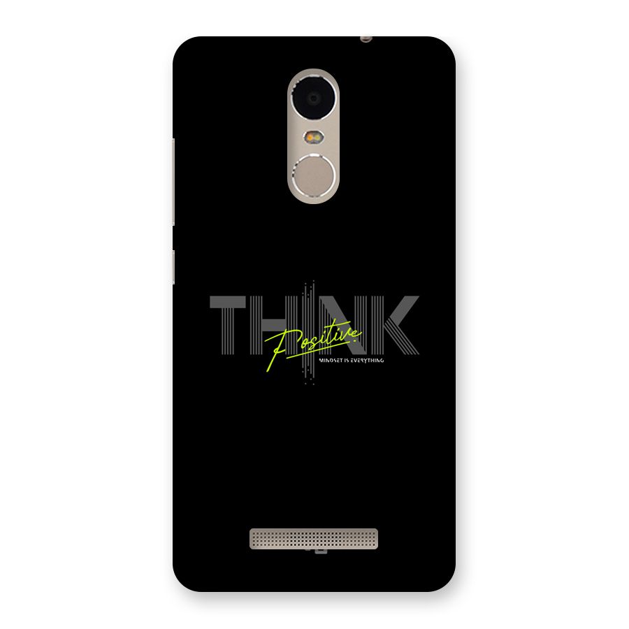 Think Positive Only Back Case for Redmi Note 3